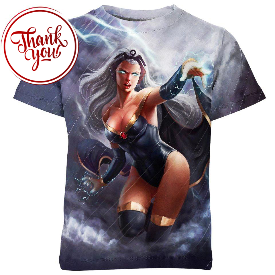 Angry Storm Marvel 3D Print Unisex T-Shirt