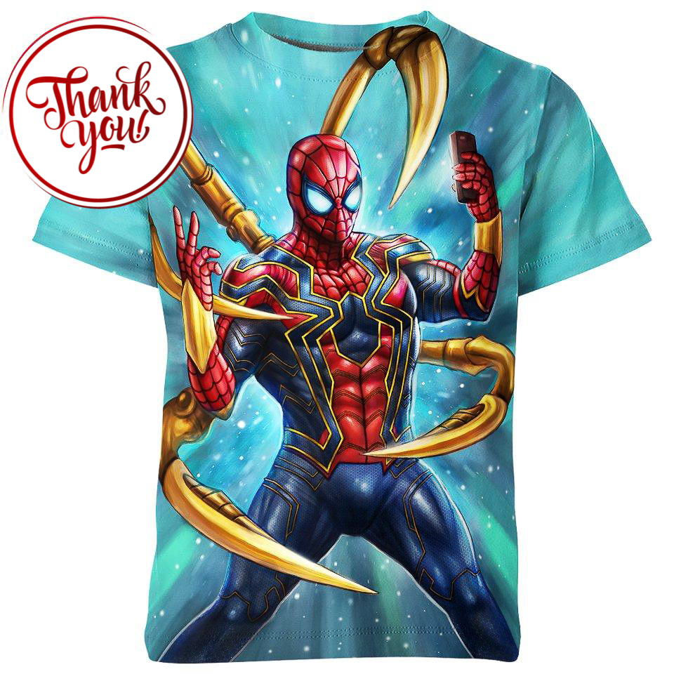Infinity War Spider Man 3D Print Unisex T-Shirt
