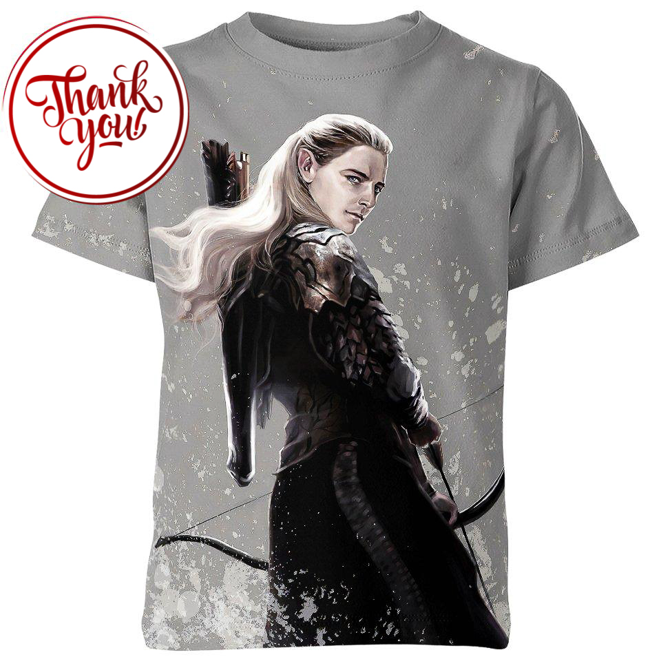 Legolas Professional Lord of the Rings 3D Print Unisex T-Shirt