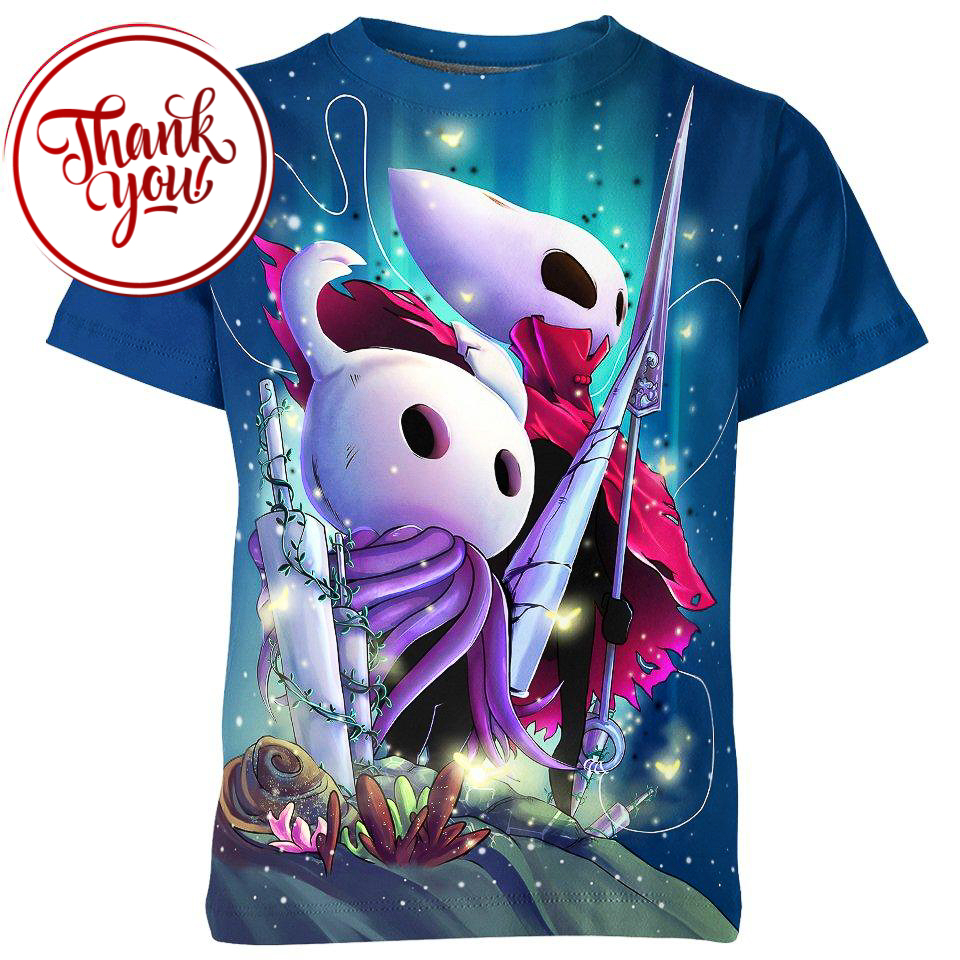 Hornet and Hollow Knight 3D Print Unisex T-Shirt