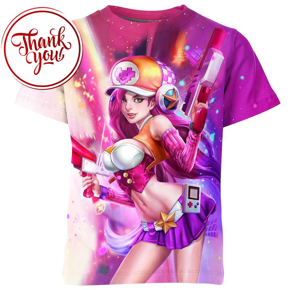 Arcade Miss Fortune League of Legends 3D Print Unisex T-Shirt