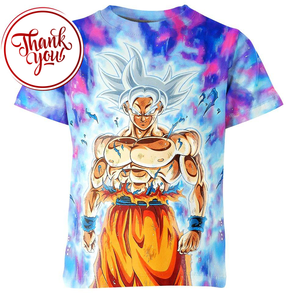 Full Power Ultra Instinct Goku 3D Print Unisex T-Shirt