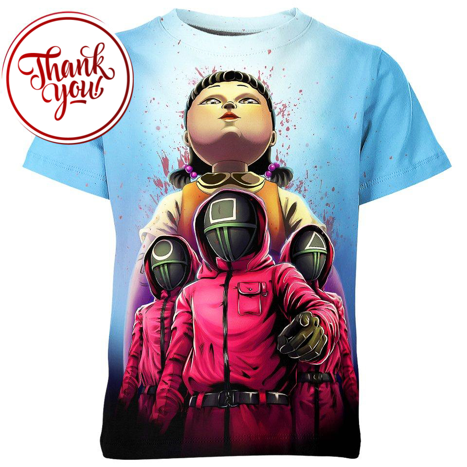 Squid Game 3D Print Unisex T-Shirt