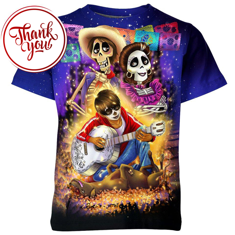 Coco Miguel 3D Print Unisex T-Shirt