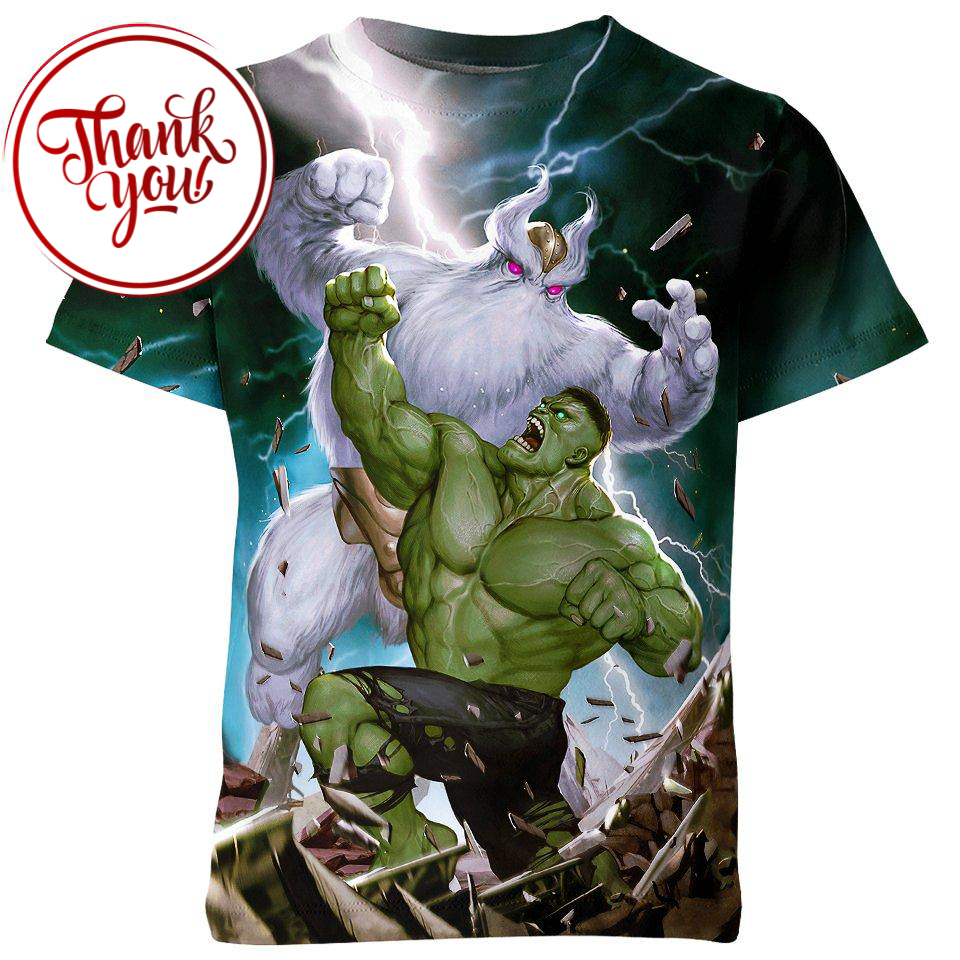 Immortal Hulk 3D Print Unisex T-Shirt