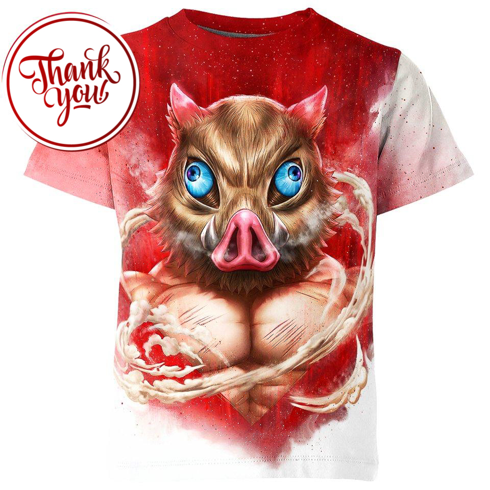 Unparalleled Strength Inosuke 3D Print Unisex T-Shirt