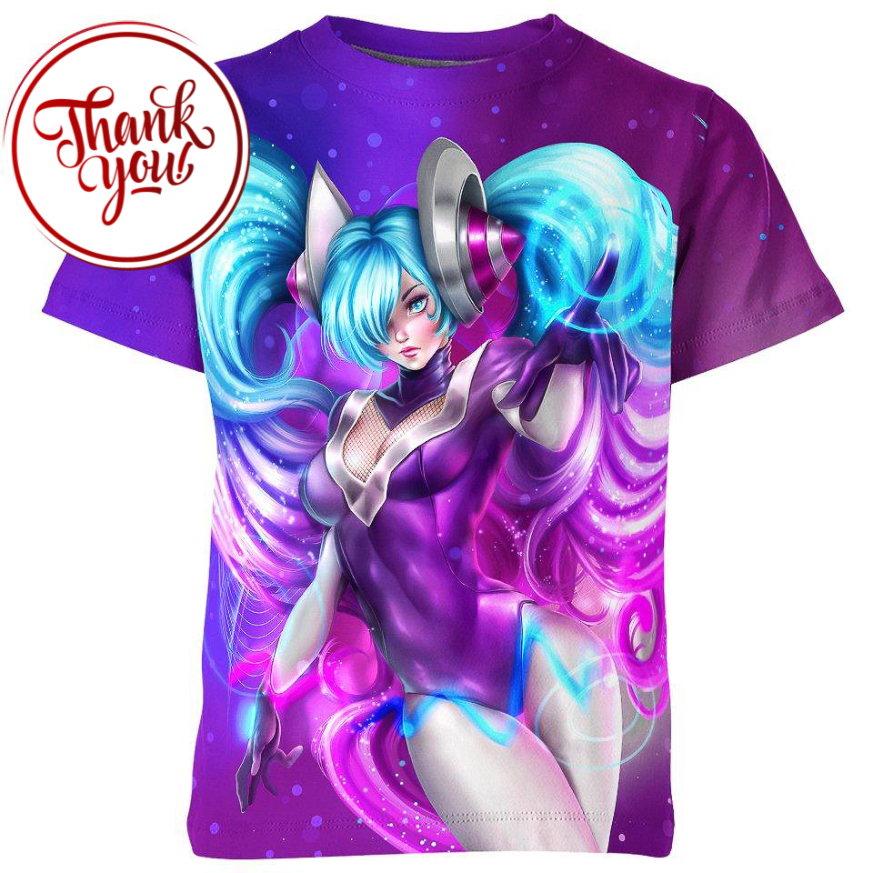 Dj Sona League of Legends 3D Print Unisex T-Shirt