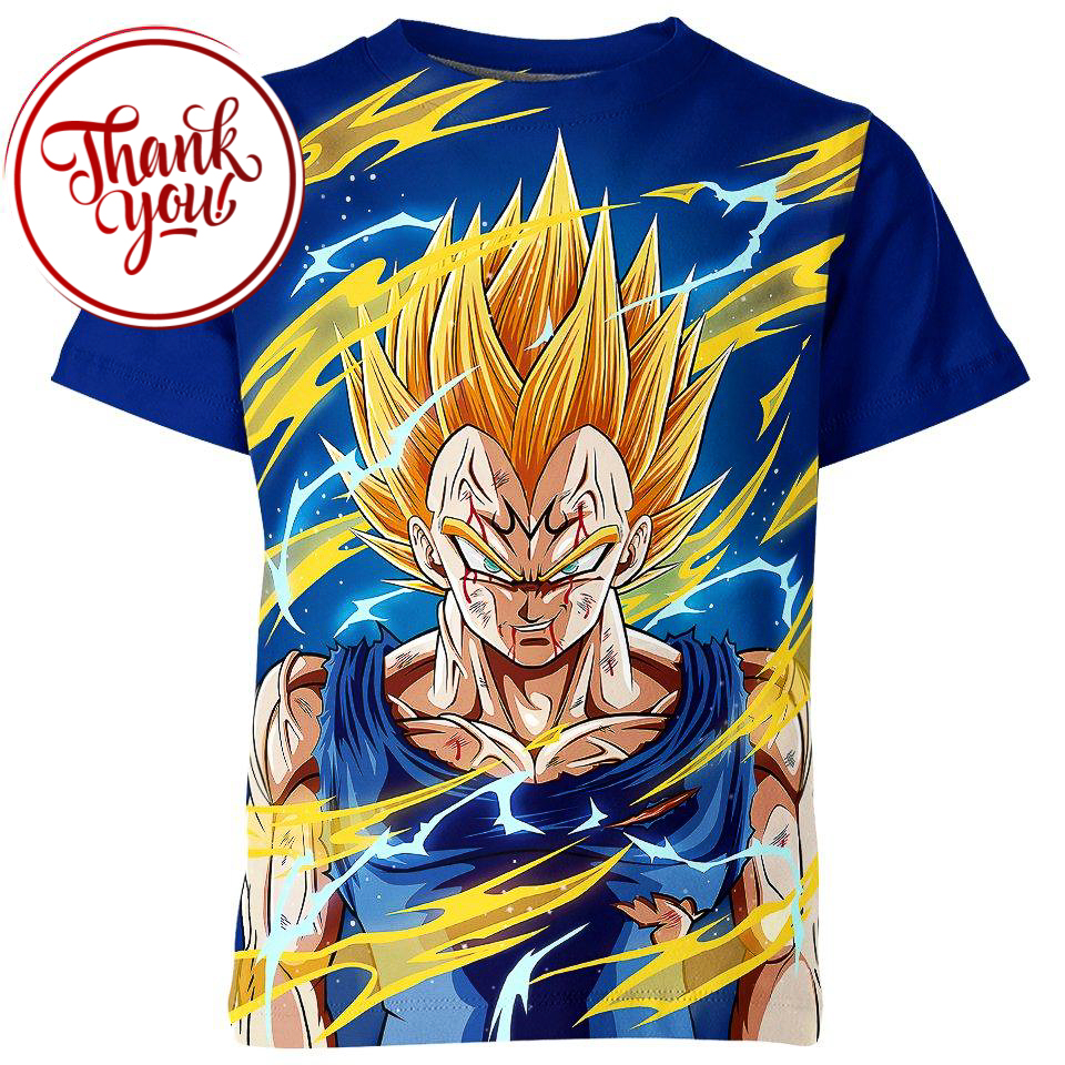 Rage Named Vegeta 3D Print Unisex T-Shirt