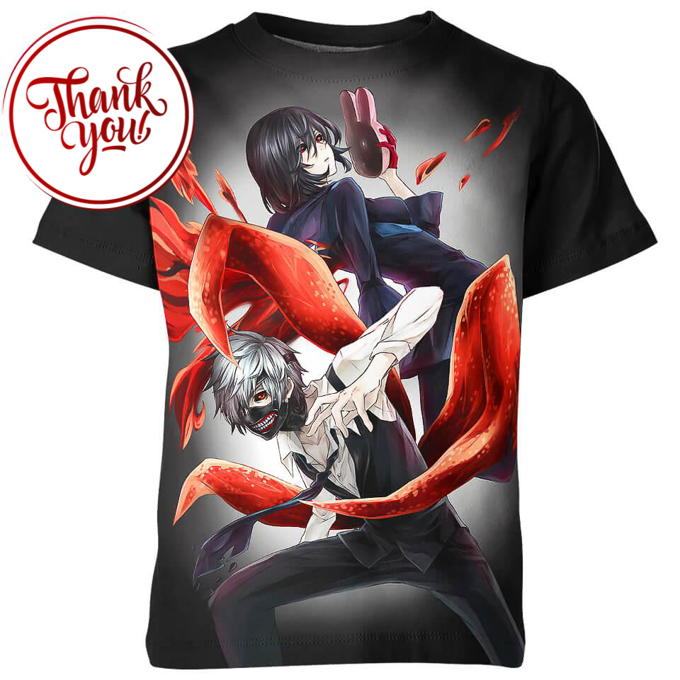 Ghoul Battle - Tokyo Ghoul 3D Print Unisex T-Shirt