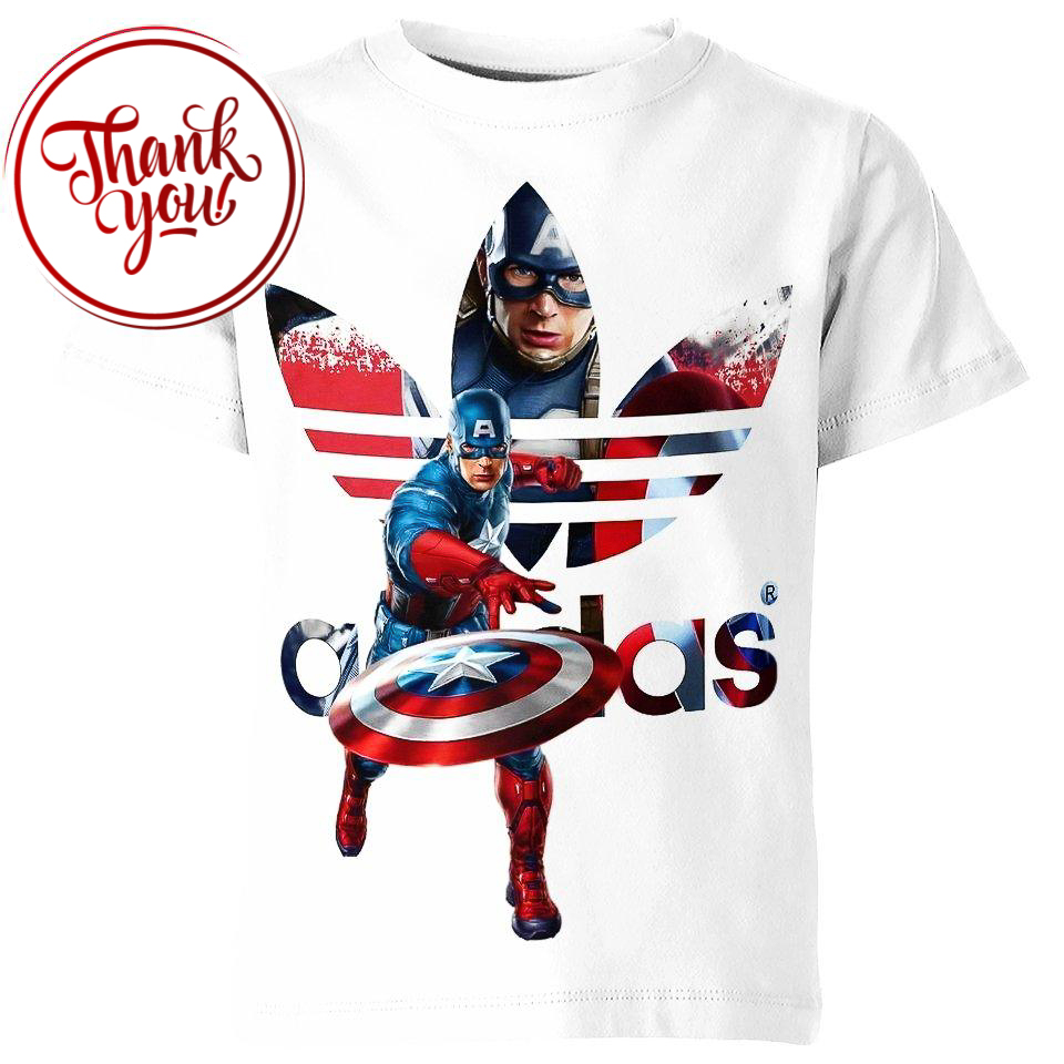 Captain America 3D Print Unisex T-Shirt