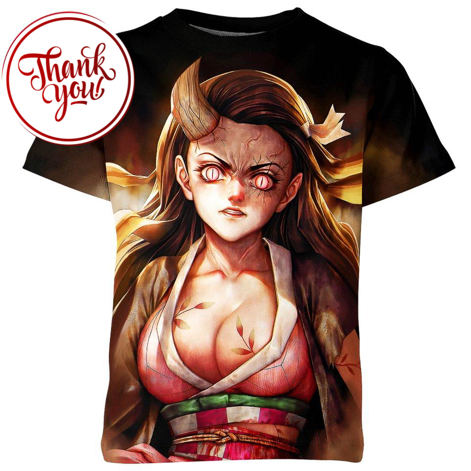 Danger Mode - Nezuko 3D Print Unisex T-Shirt