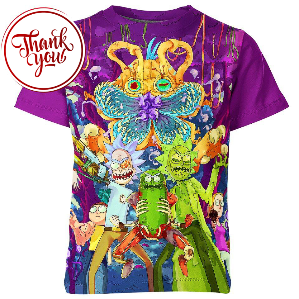Fight - Rick and Morty 3D Print Unisex T-Shirt