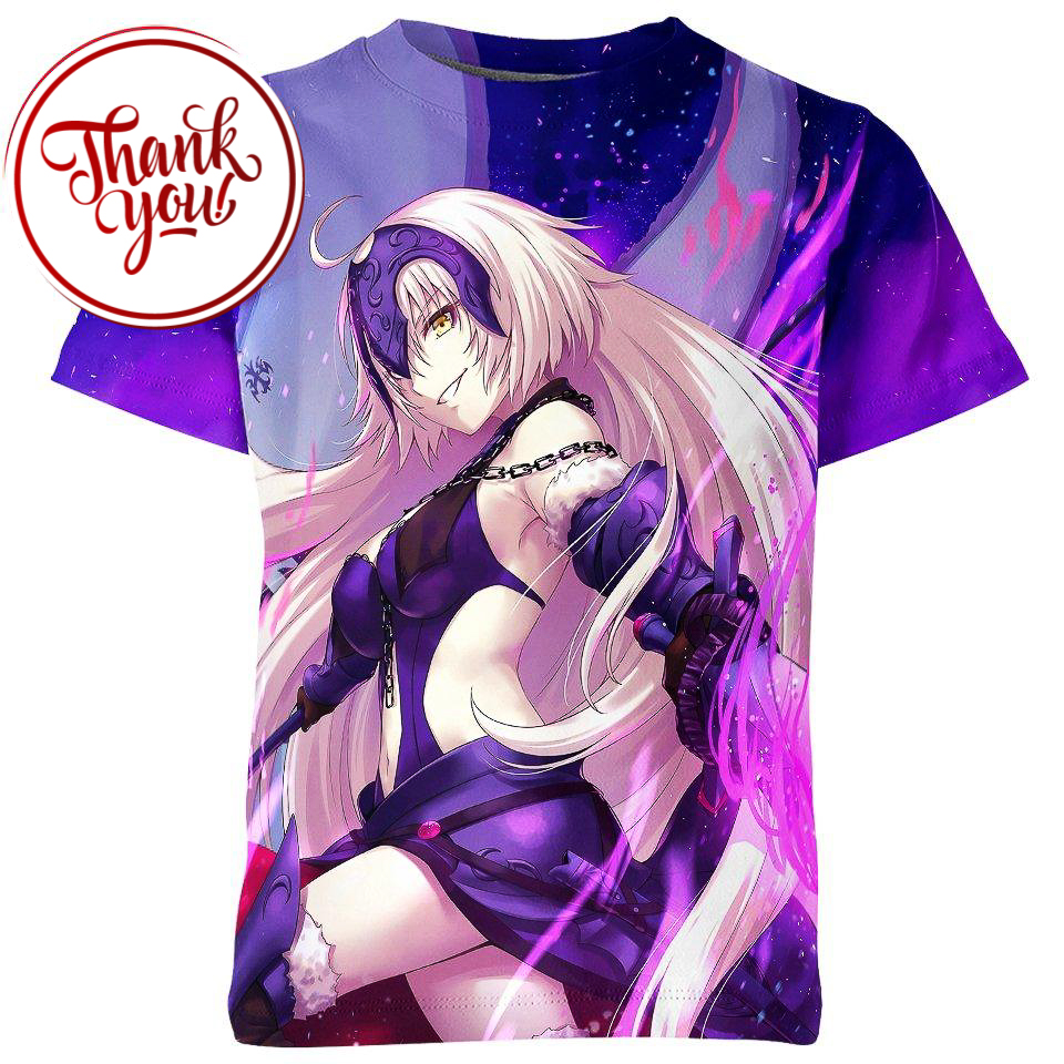 Jeanne d'Arc - Holy Maiden of Salvation Fate Anime 3D Print Unisex T-Shirt