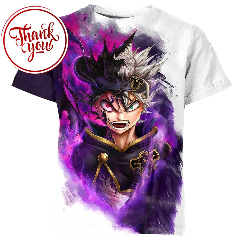 Devil Asta on Power Black Clover 3D Print Unisex T-Shirt