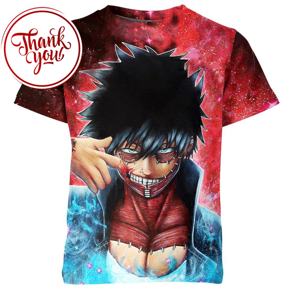Villanous Fire - Dabi 3D Print Unisex T-Shirt