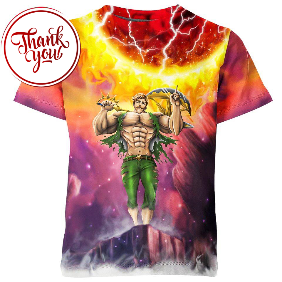 Lion's Sin of Pride Seven Deadly Sins 3D Print Unisex T-Shirt