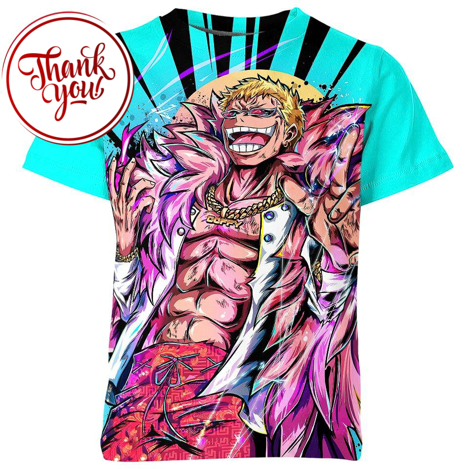 Doflamingo Flashy One Piece 3D Print Unisex T-Shirt