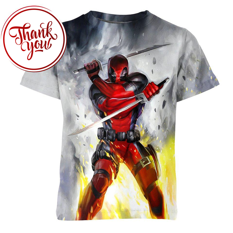 Marvel Deadpool 3D Print Unisex T-Shirt