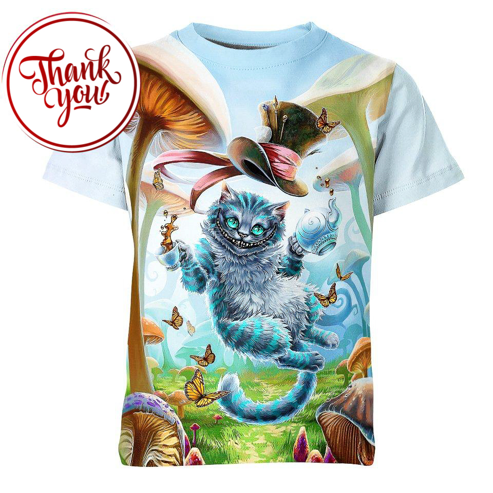 The Cat Mage - Cheshire Cat 3D Print Unisex T-Shirt