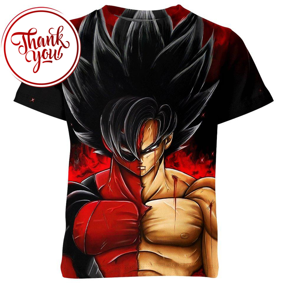Goku x Deadpool 3D Print Unisex T-Shirt