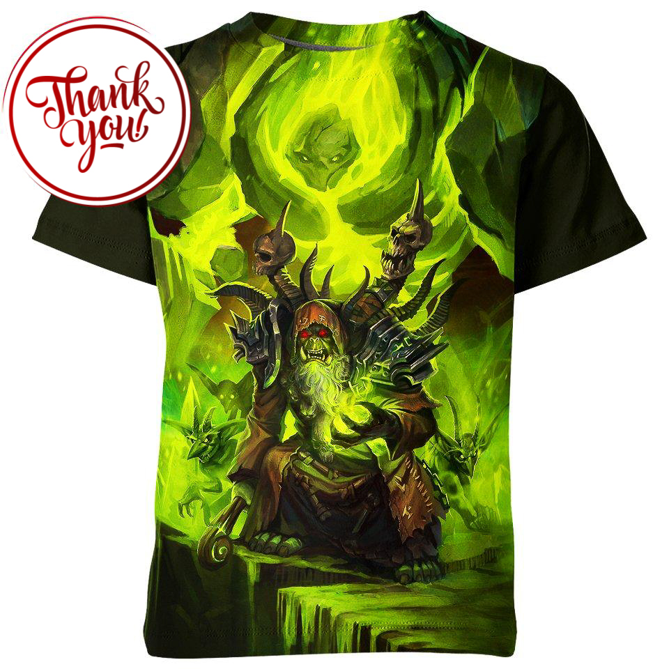 Gul'dan - Darkness Incarnate WoW Game 3D Print Unisex T-Shirt