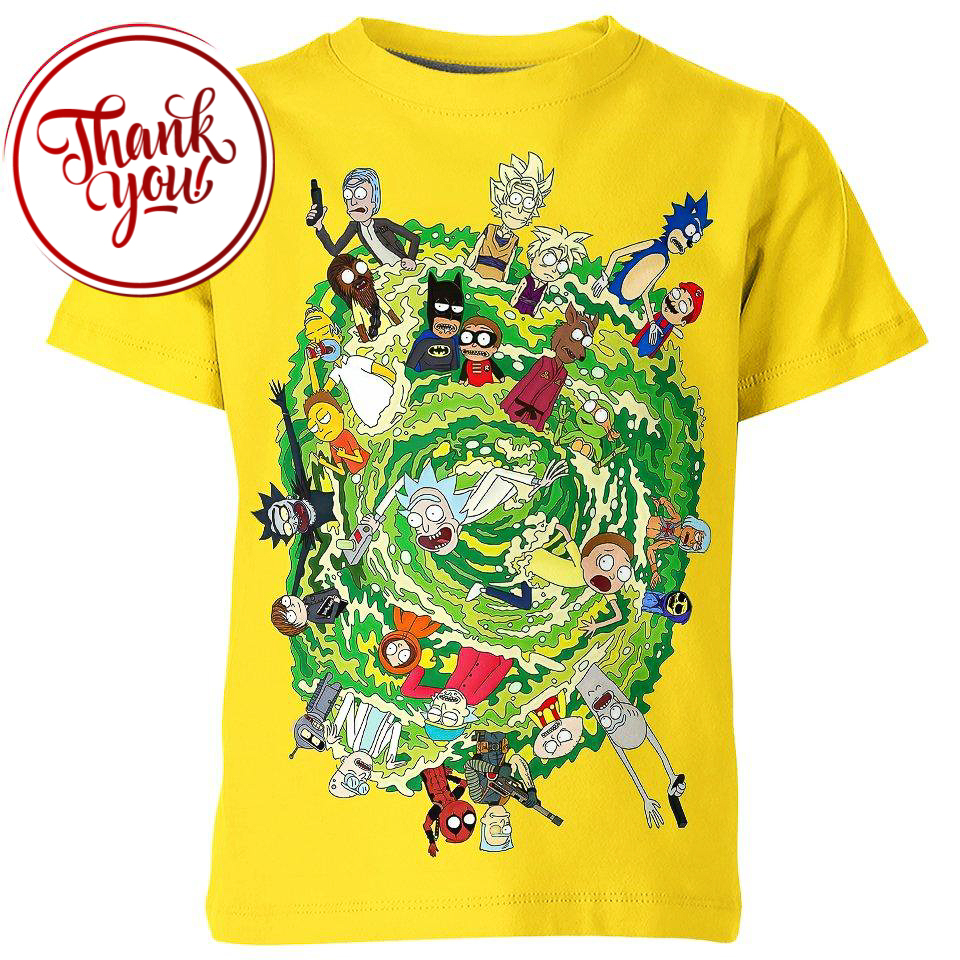 Infinite Ricks - Rick And Morty 3D Print Unisex T-Shirt