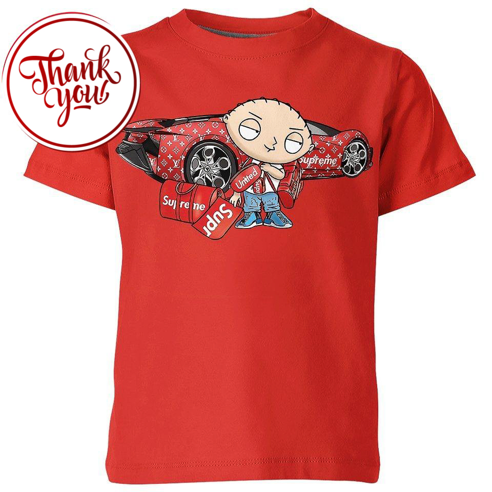 Stewie Griffin Supreme 3D Print Unisex T-Shirt