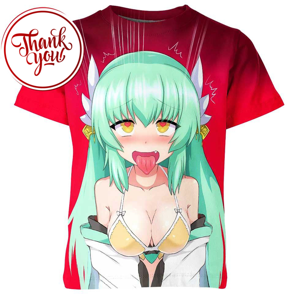 Kiyohime Ahegao 3D Print Unisex T-Shirt