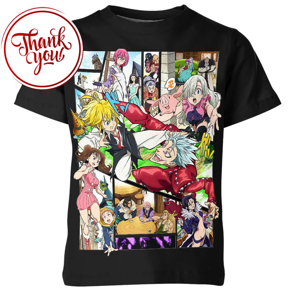 Seven Deadly Sins 3D Print Unisex T-Shirt
