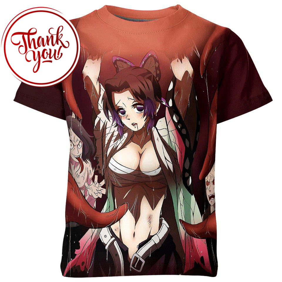 Shinobu Kocho is Kidnapped Demon Slayer 3D Print Unisex T-Shirt