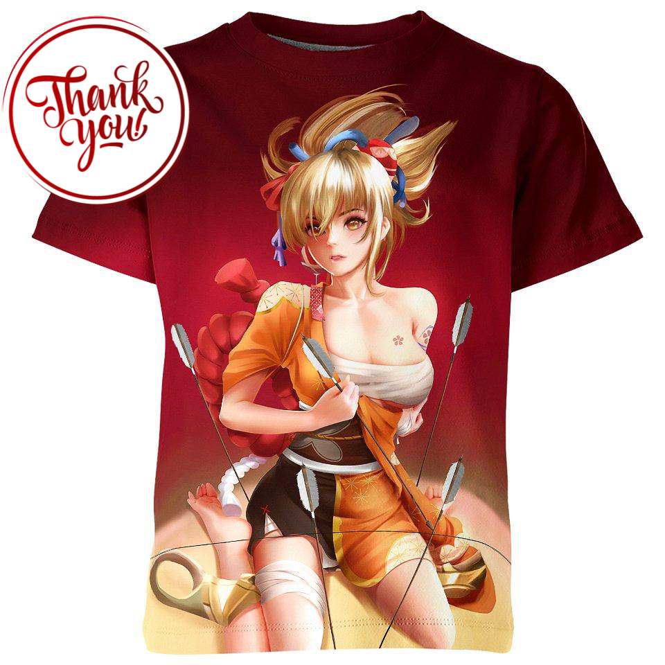 The Queen of Summer Genshin Impact 3D Print Unisex T-Shirt