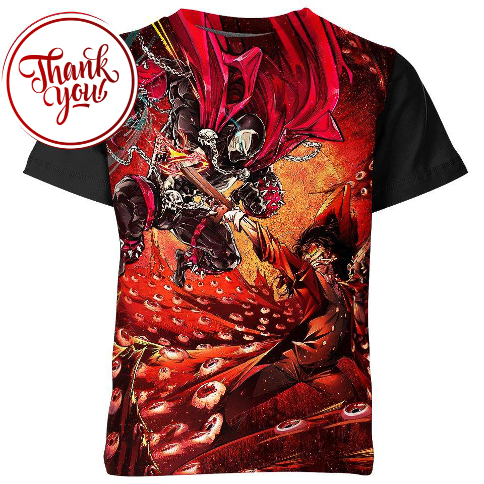 Alucard vs Spawn 3D Print Unisex T-Shirt