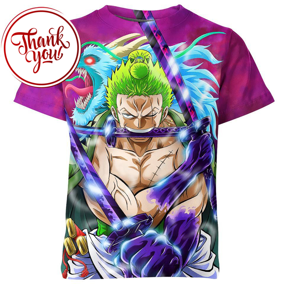 King of Swords Roronoa Zoro 3D Print Unisex T-Shirt