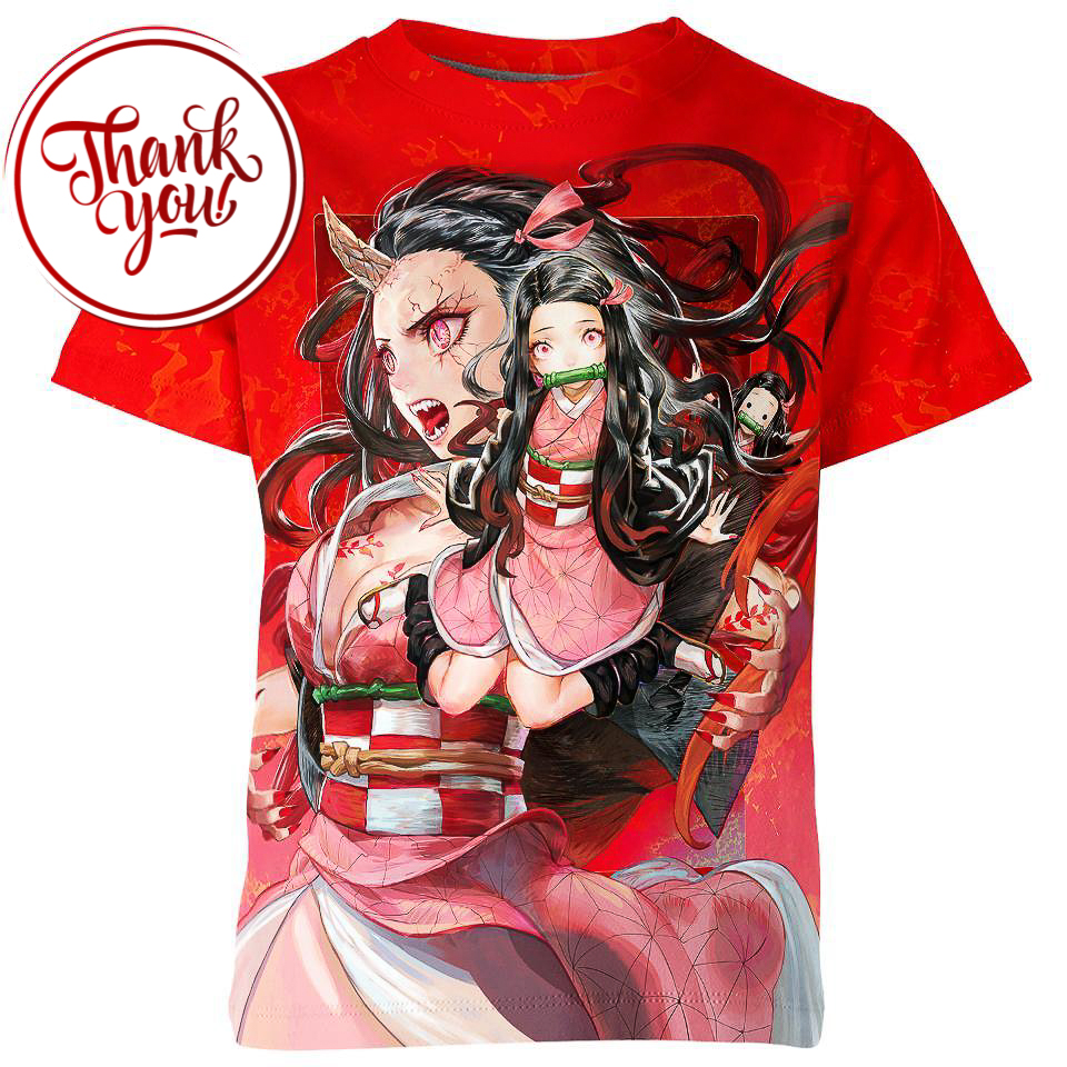 Multi Personality - Nezuko 3D Print Unisex T-Shirt