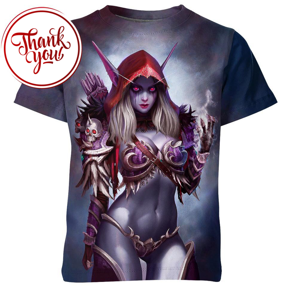 Queen of the Forsaken WoW Game 3D Print Unisex T-Shirt
