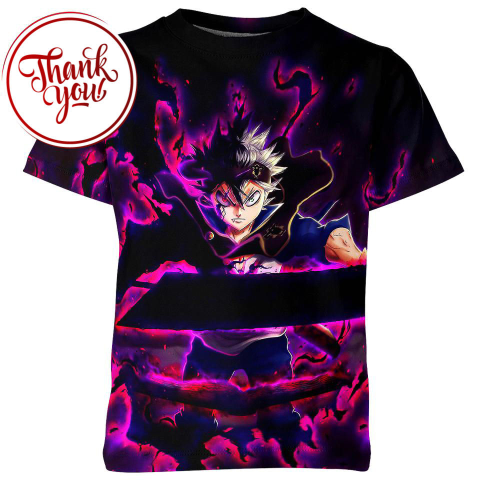Asta Devil Black Clover 3D Print Unisex T-Shirt