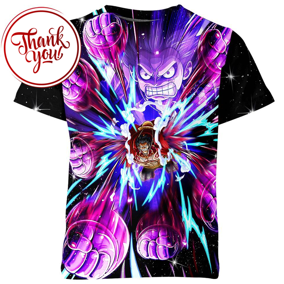 Stretchy Hands - Luffy 3D Print Unisex T-Shirt