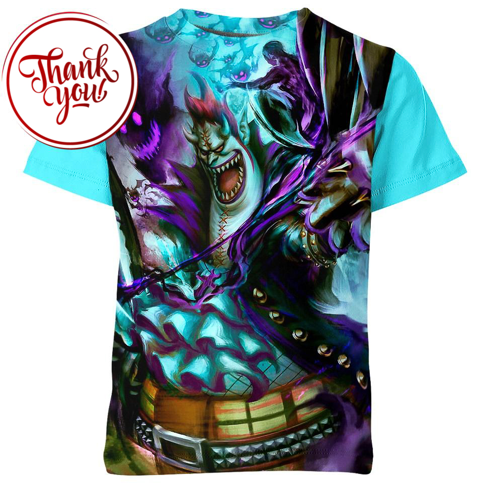 Terrifying Power of Gecko Moria One Piece 3D Print Unisex T-Shirt