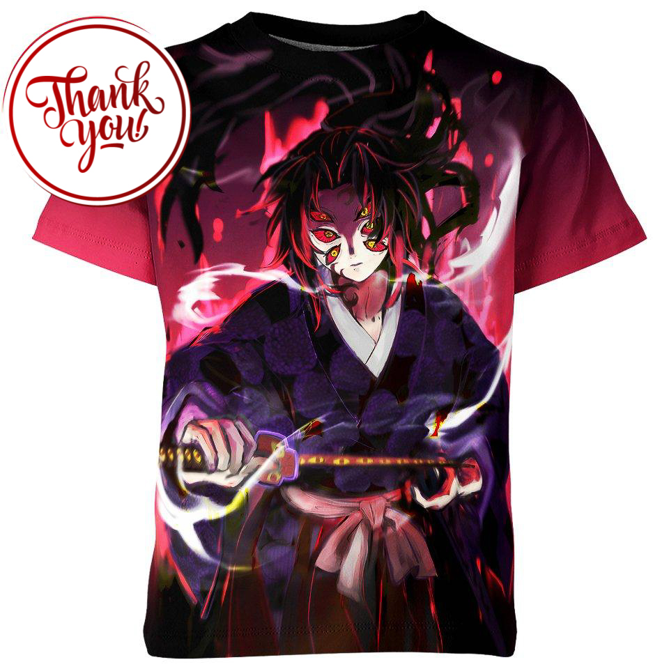 Kokushibo Demon Demon Slayer 3D Print Unisex T-Shirt