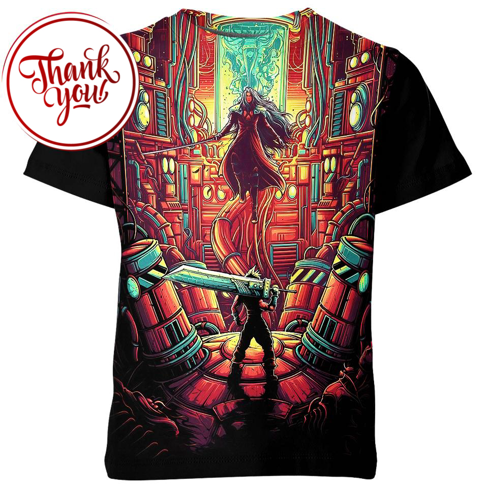 The Last Battle - Cloud Strife Final Fantasy 3D Print Unisex T-Shirt