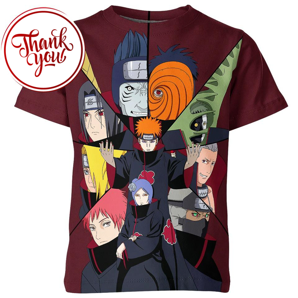 Member of Akatsuki 3D Print Unisex T-Shirt