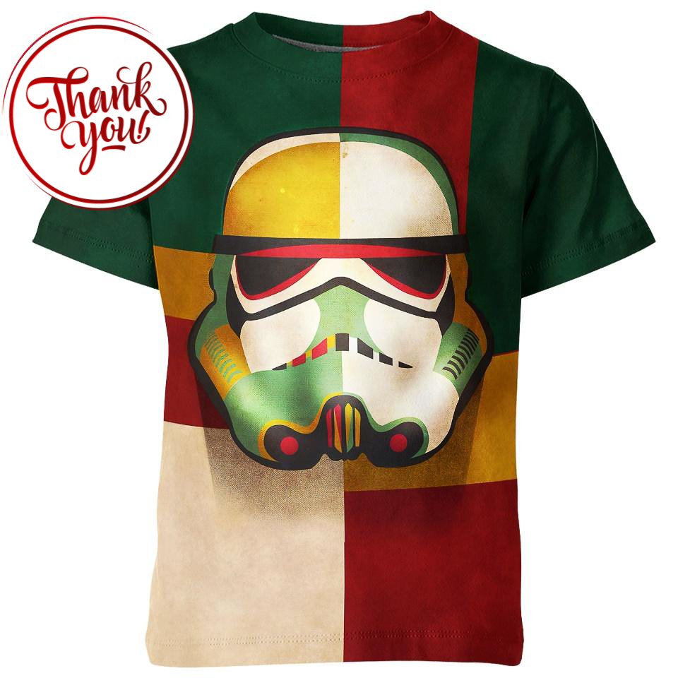 Stormtrooper Colourful Star Wars 3D Print Unisex T-Shirt