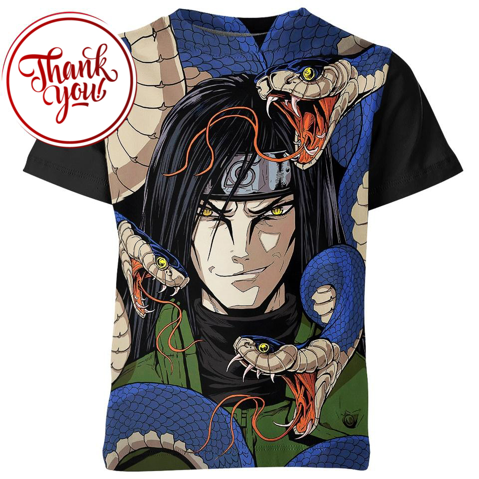Villain - Orochimaru 3D Print Unisex T-Shirt