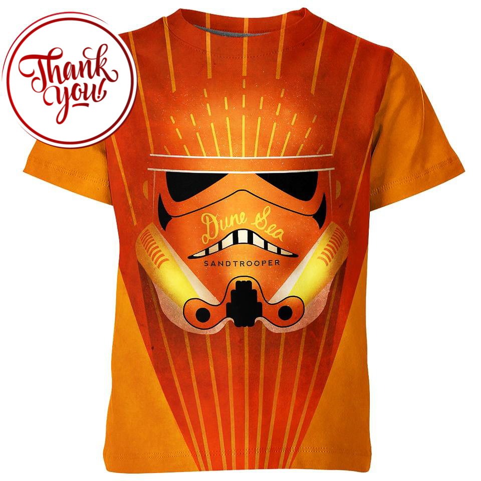 Stormtrooper Orange Star Wars 3D Print Unisex T-Shirt