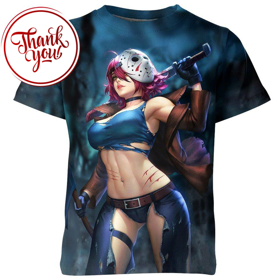 Female Jason Voorhees 3D Print Unisex T-Shirt