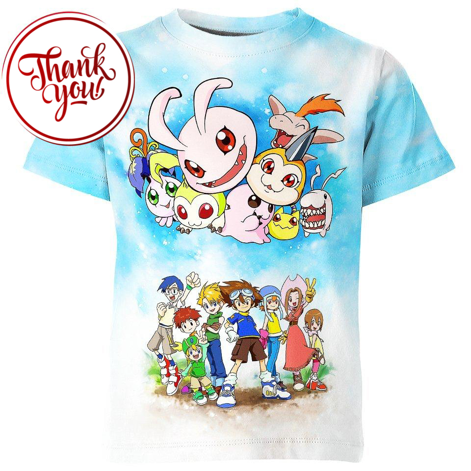 Digimon Anime 3D Print Unisex T-Shirt