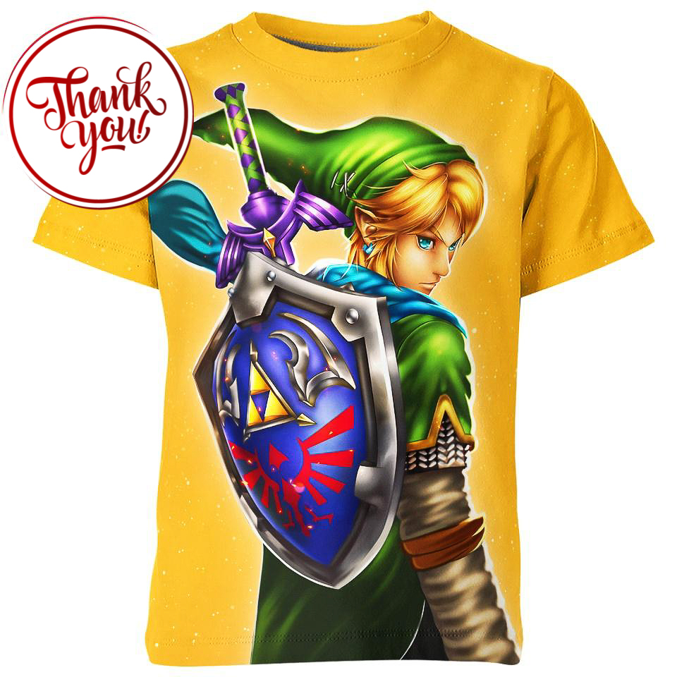 Link in The Legend of Zelda 3D Print Unisex T-Shirt