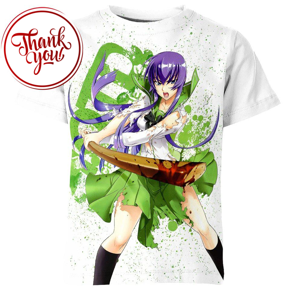 Highschool Of The Dead Anime 3D Print Unisex T-Shirt