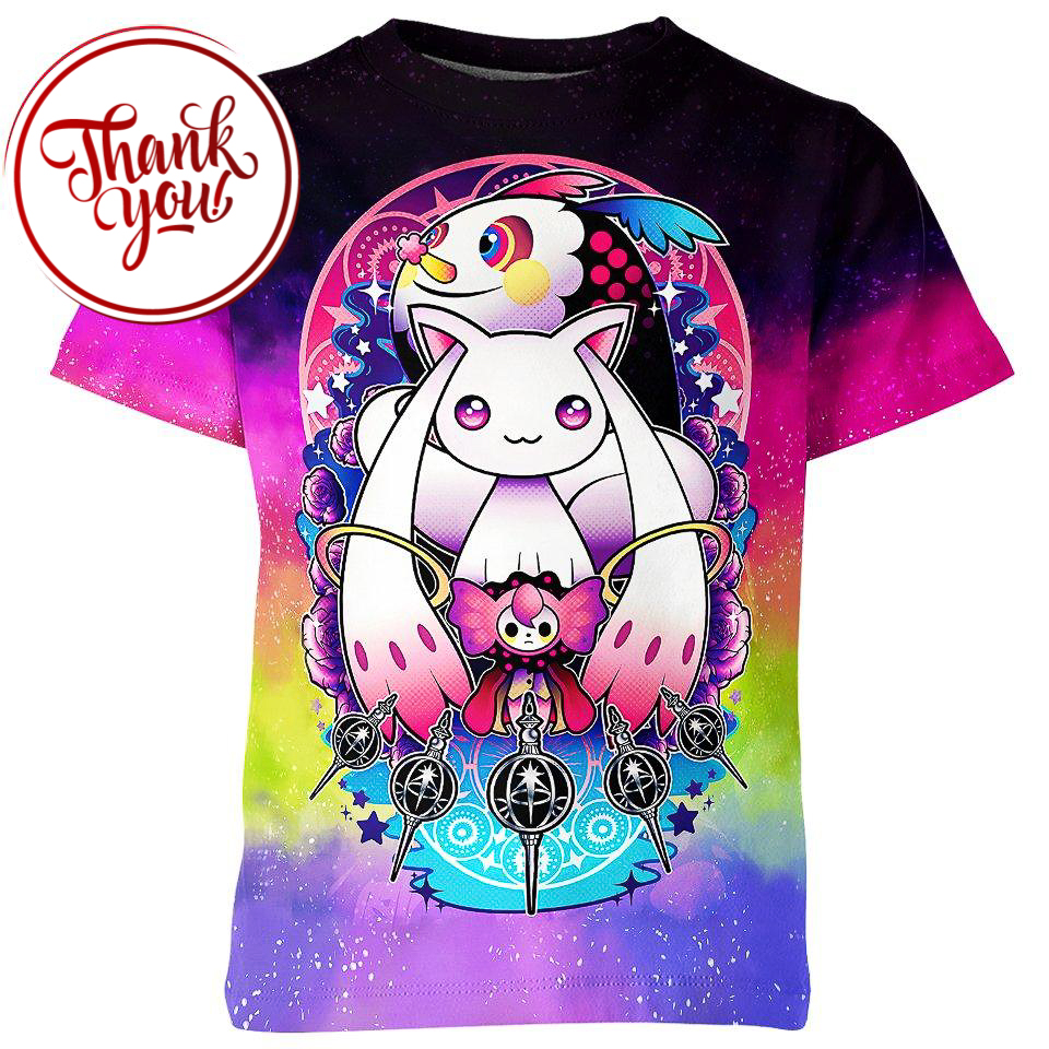 Madoka Magica Anime 3D Print Unisex T-Shirt