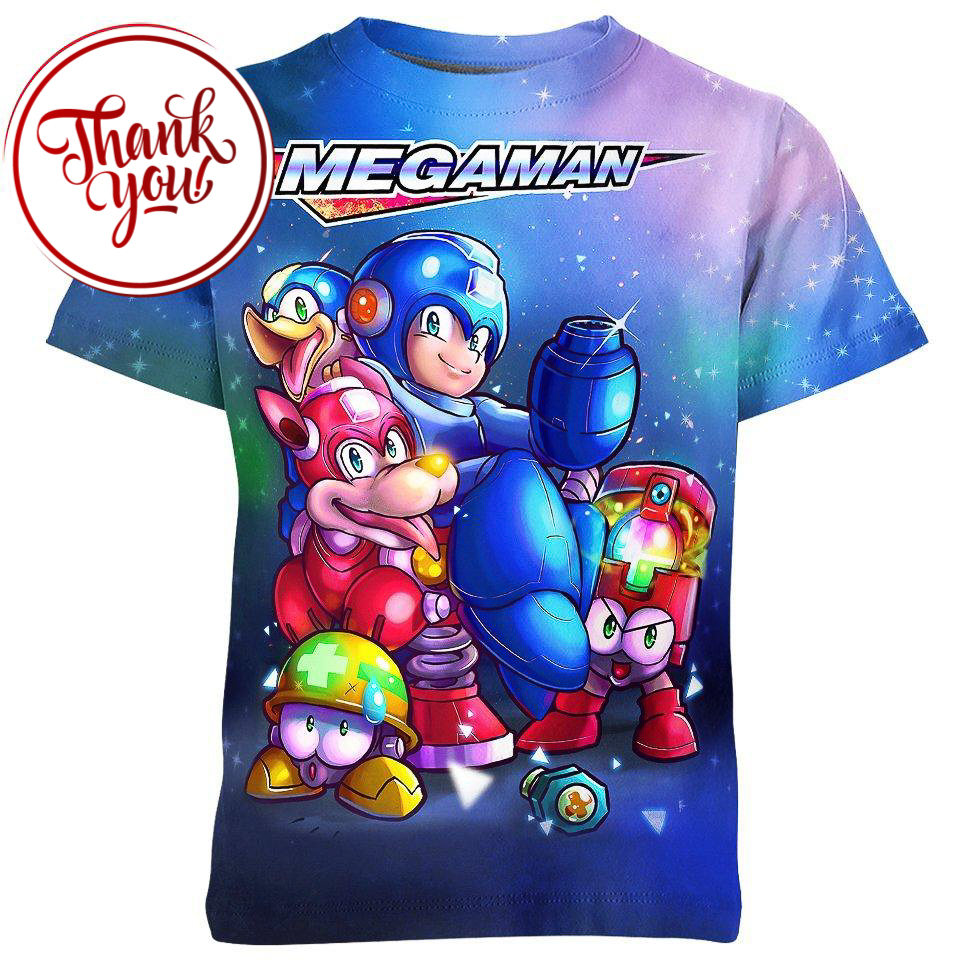 Mega Man Game 3D Print Unisex T-Shirt